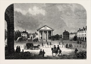 COVENT GARDEN IN 1660. London, UK, 19th century engraving