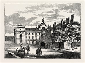 Old Palace Yard in 1796, London, UK, 19th century engraving