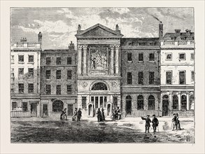 PALL MALL, the Shakespeare Gallery, London, UK, 19th century engraving