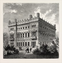 BRIDGEWATER HOUSE. London, UK, 19th century engraving