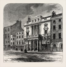 ST. JAMES'S THEATRE. London, UK, 19th century engraving