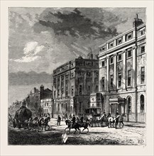 STRATFORD PLACE. London, UK, 19th century engraving