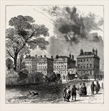 CANENDISH SQUARE, 1820. London, UK, 19th century engraving