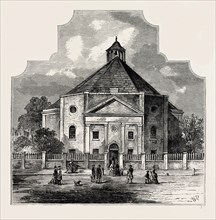 WHITEFIELD'S TABERNACLE, 1820. London, UK, 19th century engraving