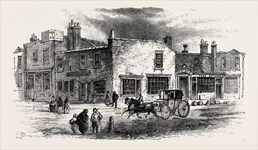 THE "ADAM AND EVE" TAVERN, 1750. London, UK, 19th century engraving