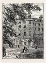 Sir Thomas Lawrence's house, Russell Square, London, UK, 19th century engraving