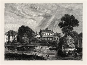 THE PAVILION, HANS PLACE in 1800, IN. London, UK, 19th century engraving