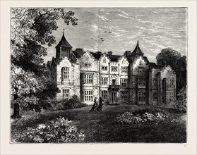 HOLLAND HOUSE, FROM THE NORTH. London, UK, 19th century engraving