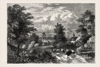 Nottong Hill in 1750, London, UK, 19th century