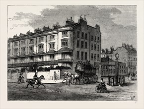CONNAUGHT PLACE. London, UK, 19th century engraving