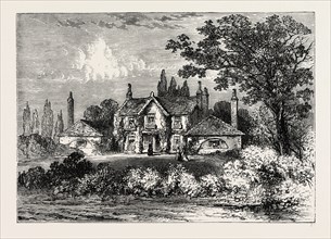 MRS. SIDDONS' HOUSE AT WESTBOURNE GREEN, I800. London, UK, 19th century engraving
