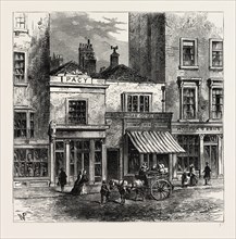 OLD HOUSES, HOLBORN. London, UK, 19th century