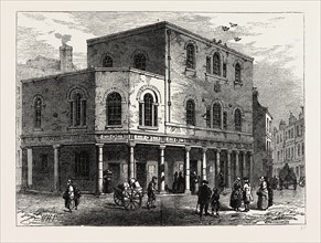 THE WEIGH-HOUSE CHAPEL. London, UK, 19th century engraving