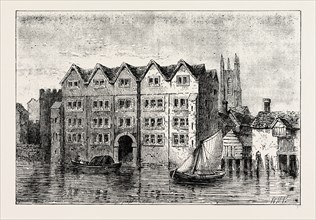 COLD HARBOUR. London, UK, 19th century engraving