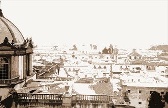 View towards Guadaloupe from cathedral, City of Mexico, Mex, Jackson, William Henry, 1843-1942,