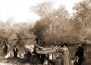 On the Tomoka, Jackson, William Henry, 1843-1942, Tourist trade, Rivers, Alligator hunting, United