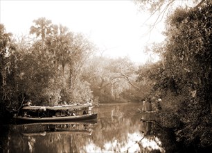 Boating on the Tomoka, Jackson, William Henry, 1843-1942, Steamboats, Rivers, United States,