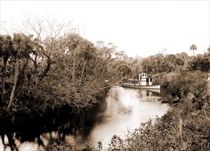 Sebastian Creek, Jackson, William Henry, 1843-1942, Streams, Boats, Bays, United States, Florida,