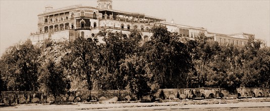 Mexico, the Castle of Chapultepec, Jackson, William Henry, 1843-1942, Castles & palaces, Mexico,
