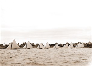 Start, twenty-one footers, Yachts, Regattas, 1892