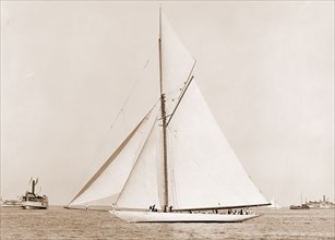 Vigilant before the start, Vigilant (Yacht), America's Cup races, Yachts, Regattas, 1893