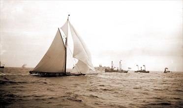 Finish of Valkyrie, Peabody, Henry G, (Henry Greenwood), 1855-1951, Valkyrie II (Yacht), America's