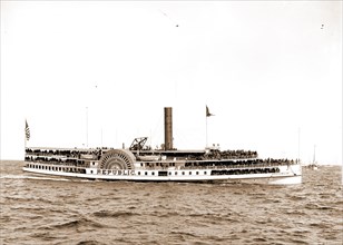 N.Y.Y.C. steamer Republic, New York Yacht Club, Grand Republic (Side wheeler), America's Cup races,