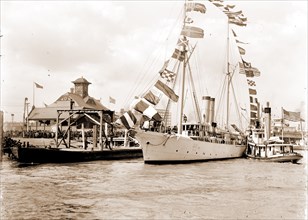 Mardi Gras, New Orleans, U.S.S. Galveston with Rex, Galveston (Cruiser), Cruisers (Warships),