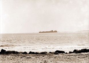 Fort Sumter from Sullivan's Island, Charleston, S.C, Waterfronts, Forts & fortifications, United
