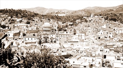 Guanajuato, Mexico, Jackson, William Henry, 1843-1942, Markets, Mexico, Guanajuato, 1880