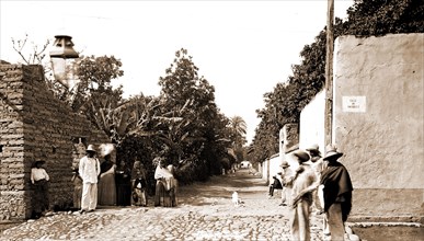 Street scenes in Cuautla, Jackson, William Henry, 1843-1942, Streets, Mexico, Cuautla, 1880