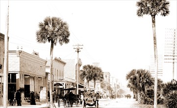 Beach Street, Daytona, Fla, Streets, United States, Florida, Daytona Beach, 1906