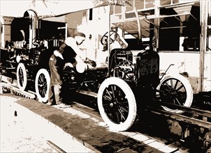 Assembly, Automobile industry, Assembly-line methods, 1923