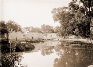 Agnas sic Calientes, bath house, Jackson, William Henry, 1843-1942, Public baths, Lakes & ponds,