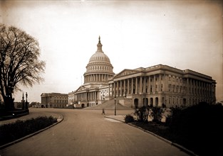 The United States Capitol from Northeast, Washington, D.C, Jackson, William Henry, 1843-1942,