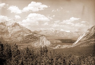 Down Bow Valley from Upper Spring, Banff, Alberta, Valleys, Rivers, Mountains, National parks &
