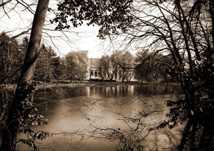 The Chapel from across the lake, Vassar College, Poughkeepsie, N.Y, Universities & colleges, Lakes
