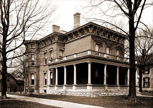 President Harrison House, North Delaware Street,Indianapolis, Ind, Harrison, Benjamin,, 1833-1901,
