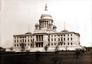 State Capitol, Providence, R.I, Capitols, United States, Rhode Island, Providence, 1906