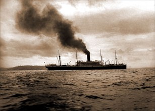 S.S. Dakota, broadside, Dakota (Steamship), Ships, 1890
