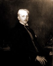 Edward Robinson, half-length portrait, Tarbell, Edmund Charles, 1862-1938, Robinson, Edward,