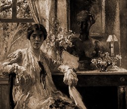 Nellie Kabell, Interiors, Women, 1900