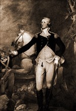 George Washington, full-length portrait by horse, Washington, George, 1732-1799, Horses, 1900