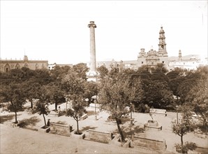 Plaza de Armas, Aguascalientes, Mexico, Jackson, William Henry, 1843-1942, Plazas, Mexico,