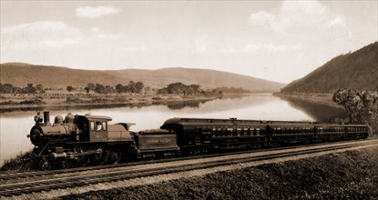 Black Diamond Express, Lehigh Valley Railroad, Pennsylvania, Jackson, William Henry, 1843-1942,