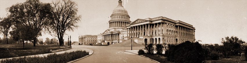 The Capitol, Washington, D.C, Jackson, William Henry, 1843-1942, United States Capitol (Washington,
