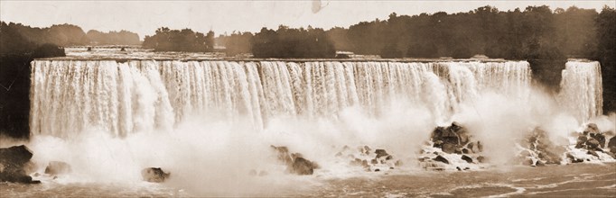 Niagara, the American Fall, Jackson, William Henry, 1843-1942, Waterfalls, United States, New York