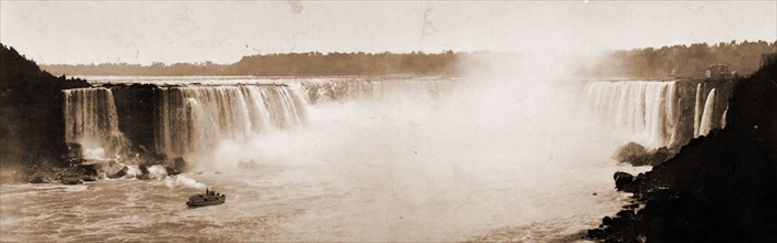 Niagara, the Horseshoe Fall, Jackson, William Henry, 1843-1942, Waterfalls, United States, New York