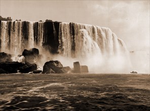 Horseshoe Fall, Niagara, Jackson, William Henry, 1843-1942, Waterfalls, United States, New York