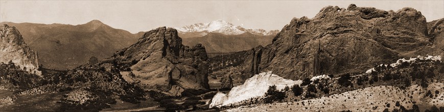 Garden of the Gods, the Gateway, Colorado, Jackson, William Henry, 1843-1942, Rock formations,